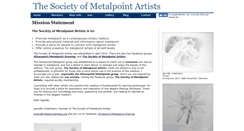 Desktop Screenshot of metalpointartists.com